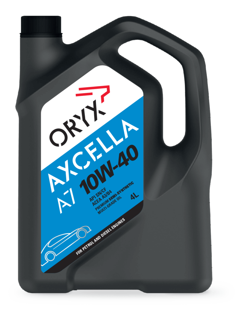 Oryx AXCELLA A7 SAE 10W-40 synthetic engine oil cars light-duty vehicles